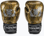 Top King Muay Thai Muay Thai Super Star Air Snake negru / aur mănuși de box negru / aur