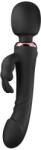 Mokko Toys Vibrator Wand&Rabbit Great Mix, 10+10 Moduri Vibratii Puternice, Silicon, USB, Negru, 24.6 cm, Mokko Toys, Velvet Obession Vibrator