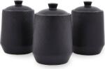 Maestro MR-20001-03CS Fűszertartó készlet (3 db / csomag) (MR-20001-03CS BLACK) (MR-20001-03CS BLACK)