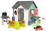 Smoby Házikó étteremmel bolttal és grillezővel Chef House Life Smoby Black&Decker fűnyíróval és tovább bővíthető (SM810256-K)