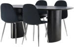  Étkezőgarnitúra Dallas 4559 (Fekete + Ezüst)