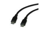 Roline Cablu USB 2.0 type C T-T 60W silicon 1m Negru, Roline 11.02. 9120 (11.02.9120-10)