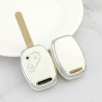 Honda 2 gombos autókulcs TPU tok fehér ezüst (THO003EFH)