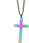HARAHU Colier Cross - Multicolor KP34537