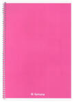 Fortuna Spirálfüzet vonalas FORTUNA Monocolor A/4 70 lapos rózsaszín