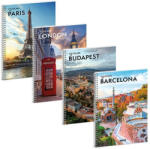 Ars Una Spirálfüzet sima ARS UNA Cityscape A/4 60 lapos