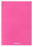 Fortuna Spirálfüzet vonalas FORTUNA Monocolor A/5 70 lapos rózsaszín