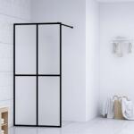 vidaXL Параван за баня, матирано закалено стъкло, 90x195 см (145690)