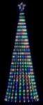 vidaXL LED коледна елха 475 светодиода Цветни 247 см (4016399)