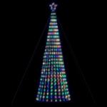vidaXL LED коледна елха 1028 светодиода Цветни 403 см (4016403)