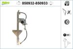 VALEO Mecanism actionare geam VALEO 850932 (850932)