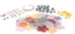 Smoby Material de rezervă pentru realizarea bijuteriilor florale Crea Flower Jewelry Refill Smoby 100 accesorii de la 3 ani (SM350418)