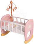 Smoby Leagăn cu carusel Baby´s Cot Soft Baby Nurse Smoby pentru păpușă de 42 cm de la 18 luni (SM220390)