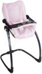 Smoby Scaun de masă cu leagăn și scaun auto Highchair Pink Maxi Cosi&Quinny Smoby 3 în 1 cu centură de siguranță pentru păpușă de 42 cm de la 3 ani (SM240242)