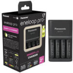 Panasonic Eneloop Pro gyorstöltő - AA/AAA + 4x AA 2500mAh akku
