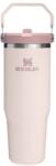 STANLEY Termos roz deschis din oțel inoxidabil 890 ml IceFlow Flip Straw 2.0 Tumbler Rose Quartz - Stanley