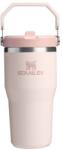 STANLEY Termos roz deschis din oțel inoxidabil 600 ml IceFlow Flip Straw 2.0 Tumbler Rose Quartz - Stanley