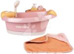 Smoby Kiskád működő zuhanyrózsával Balneo Bath Soft Baby Nurse Smoby Jacuzzi fürdő LED világítással és buborékoló funkcióval elektronikus (SM220386)