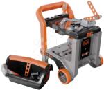 Smoby Barkácsműhely kerekeken többfunkciós Bricolo Devil Workmate 3in1 Black&Decker Smoby kofferrel és szerszámokkal 19 kiegészítő (SM360220)