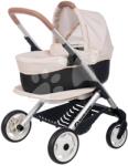 Smoby Kombinált babakocsi Puschair Sandy Maxi Cosi&Quinny Smoby mély sportos és hordozható mózeskosár 42 cm játékbabának 64 cm tolókarral (SM253122)