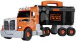Smoby Kamion szerszámos kofferrel és szerszámokkal Bricolo Truck Black&Decker Smoby mechanikus fúróval 60 kiegészítővel (SM360941)