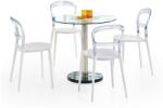 Halmar Masa de bucaterie Cyril, transparent/argintiu (V-CH-CYRYL-ST)