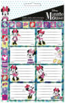 Disney Minnie Smiles füzetcímke MATRICÁVAL 16 darabos