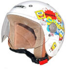 CORSA CX300 Alb SpongeBob Cască Moto Pentru Copii Jet ECE 22.06 750gr 913CX30005-M (913CX30005-M)