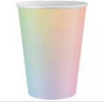 Godan Pahar de hârtie cu curcubeu, 260 ml - 6 buc (PF KTE9)