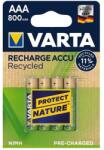 VARTA Tölthető elem, AAA mikro, újrahasznosított, 4x800 mAh, VARTA (56813101404) - mystock