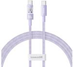 Baseus Gem USB C - USB C gyorstöltő kábel 1 m 100 W Lila