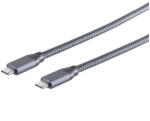 Shiverpeaks USB 2.0 Type C Összekötő Szürke 2m 13-47030 (13-47030)