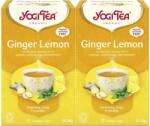 YOGI TEA 2x Bio gyömbér-citromos tea készlet, 17 tasak, 30.6 g
