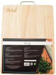 Perfect Home Tölgyfa vágódeszka, 48x33x2cm, fogantyúval, Perfect Home (13231)