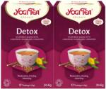YOGI TEA 2x Bio méregtelenítő tea készlet, 17 tasak, 30.6 g