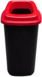 Plafor Sort szelektív hulladékgyűjtő szemetes Fekete-Piros 28L (PL683-04)