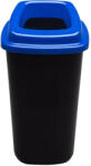 Plafor Sort szelektív hulladékgyűjtő szemetes Fekete-Kék 28L (PL683-03)