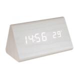 Somogyi Elektronic OC 07 digitális LED ébresztőóra, tapsra aktiválható fehér kijelző, dátum és hőmérséklet kijelzés, ébresztés, elemes tápellátás (SOOC-07)