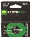 GP Batteries akku ReCyko micro ceruza (AAA) 800mAh 4db/cs NiMH (85AAAHCBP-RCKP-PGB4) (GP85AAAHCBP-RCKP-PGB4)