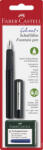 Faber-Castell Stilou Faber-Castell FC149809 + 6 cartuse cerneala albastra, Carbon (FC149809)