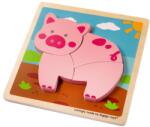 Bigjigs Toys Puzzle din lemn Bigjigs - Piglet (34053) Puzzle