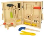 Bigjigs Toys Set de joaca din lemn Bigjigs - Cutie cu instrumente (BJ245) Set bricolaj copii