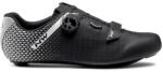 NorthWave Road Core Plus 2 Wide országúti kerékpáros cipő, SPD-SL, fekete-ezüst, 44, 5-es