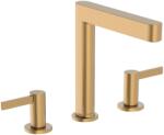 Hansgrohe Finoris Mosdócsaptelep 160, push-open lefolyógarnitúrával, Szálcsiszolt Bronz 76034140 (76034140)
