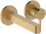 Hansgrohe Finoris Egykaros mosdócsaptelep falsík alatti szereléshez, 16, 8 cm-es kifolyóval, Szálcsiszolt Bronz 76051140 (76051140)
