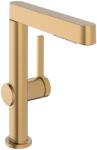 Hansgrohe Finoris Egykaros mosdócsaptelep 230, elforgatható kifolyóval és push-open lefolyógarnitúrával, Szálcsiszolt Bronz 76060140 (76060140)