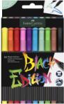 Faber-Castell Carioci cu varf pensula, 10 culori/set, Black Edition FABER-CASTELL (FC116451)