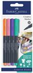 Faber-Castell Marker permanent, 4 culori/set, Creative FABER CASTELL (FC160704)