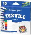 Centropen Markere pentru textile, 6 culori/set, CENTROPEN (CE273906)