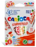 CARIOCA Carioci cu stampila 6 culori/set, diverse forme, CARIOCA Stamperello (CA-42279)